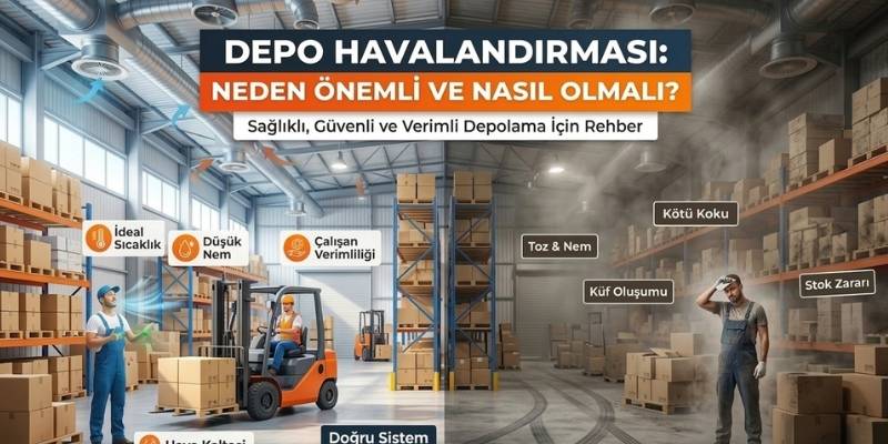Depo Havalandırması Neden Önemlidir? Doğru Sistem Nasıl Olmalı?