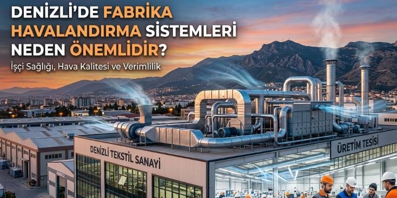 Denizli’de Fabrika Havalandırma Sistemleri Neden Önemlidir?