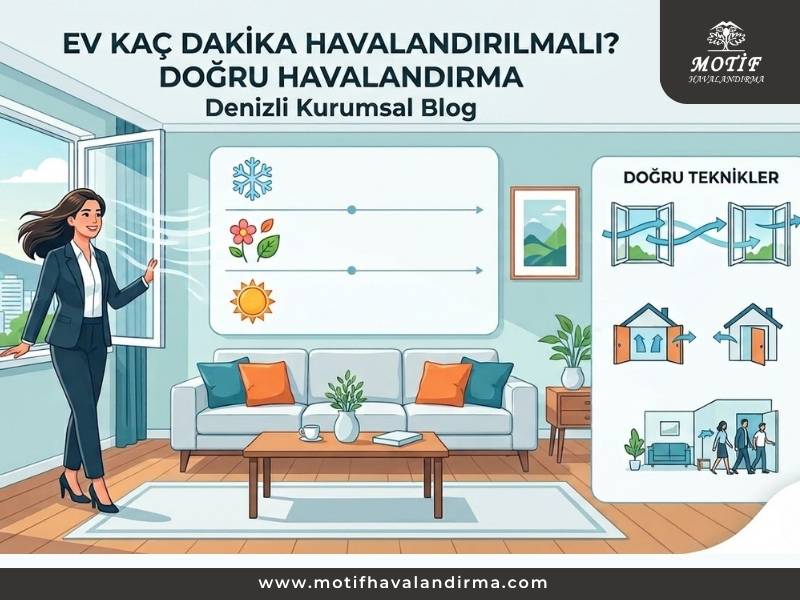 Ev Kaç Dakika Havalandırılmalı? Doğru Ev Havalandırması Nasıl Olmalı?