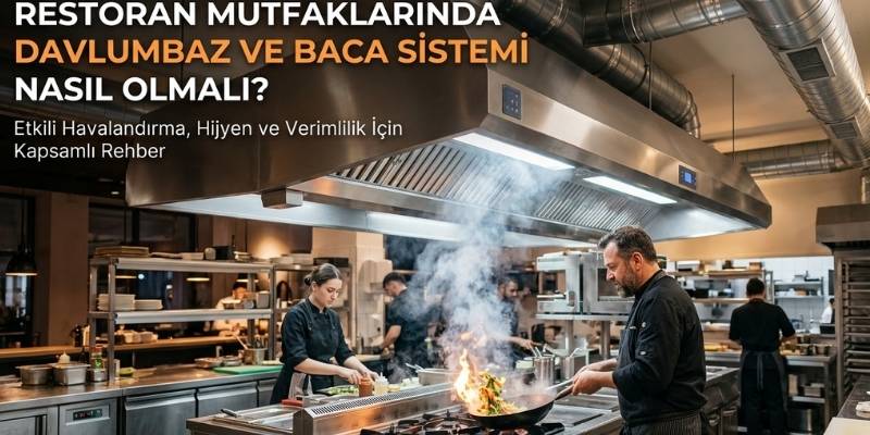 Restoran Mutfaklarında Davlumbaz ve Baca Sistemi Nasıl Olmalı?